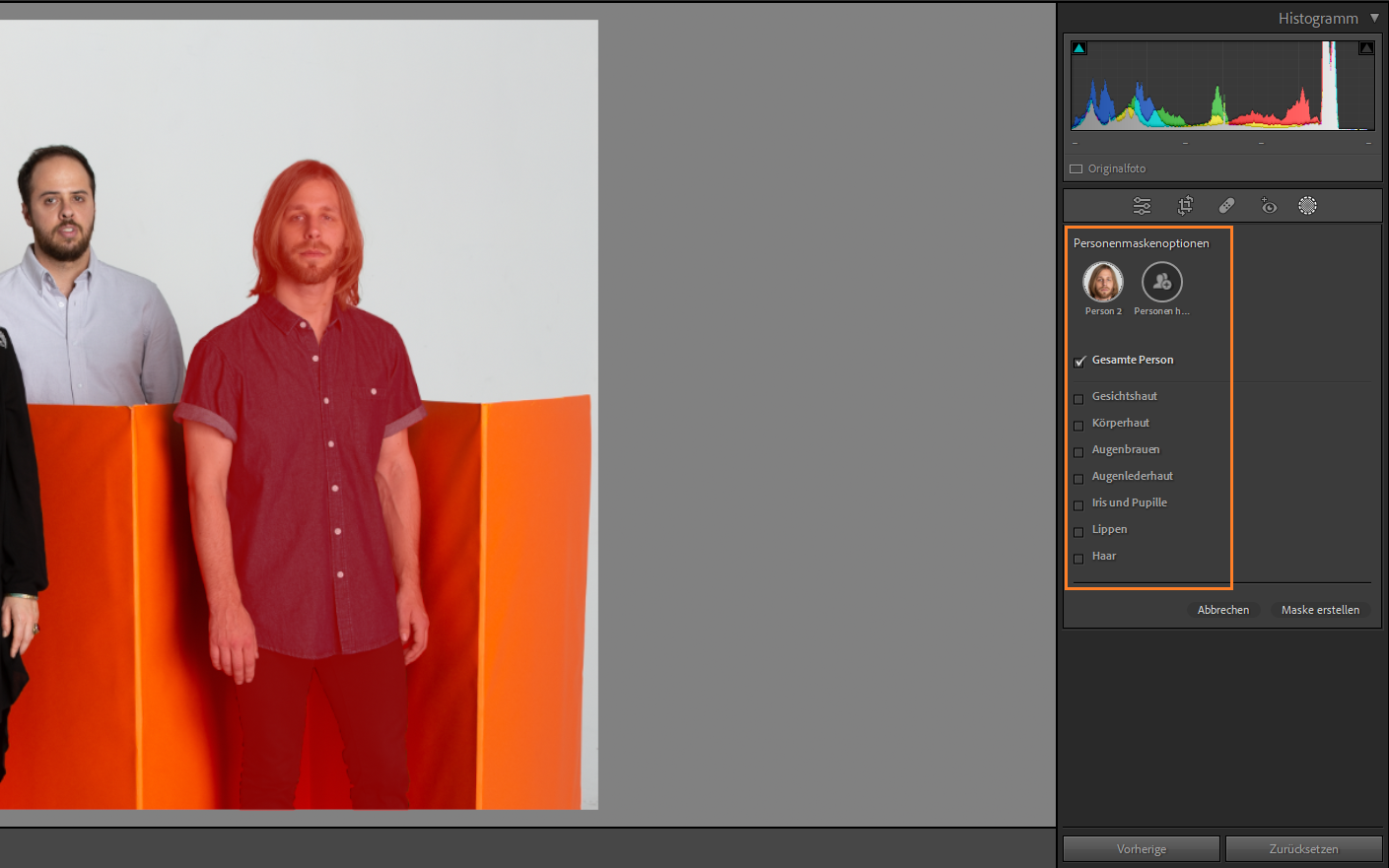 Das Werkzeug „Maskieren“