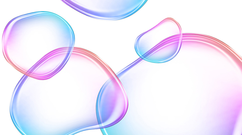 Illustriere schillernd bunte Seifenblasen in Photoshop