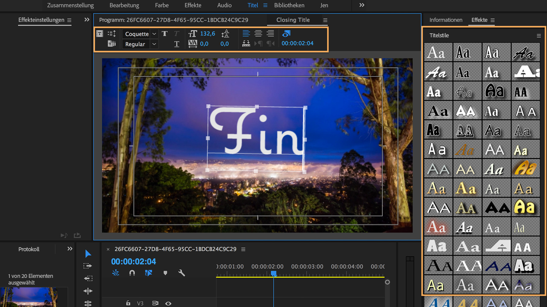 Titel und Grafiken zu Videos hinzufügen  Adobe Premiere Pro-Tutorials