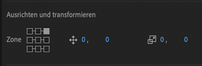 Ausrichten und Transformieren von Text