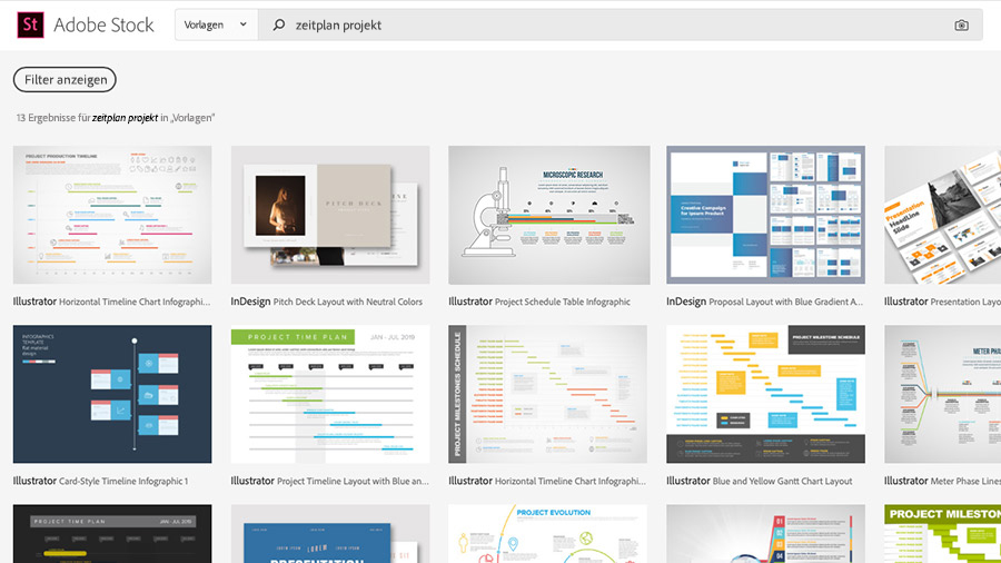 Projektplan Visualisieren Adobe Stock Ubungen