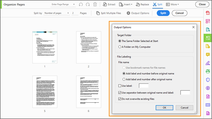 insert page numbers in pdf adobe