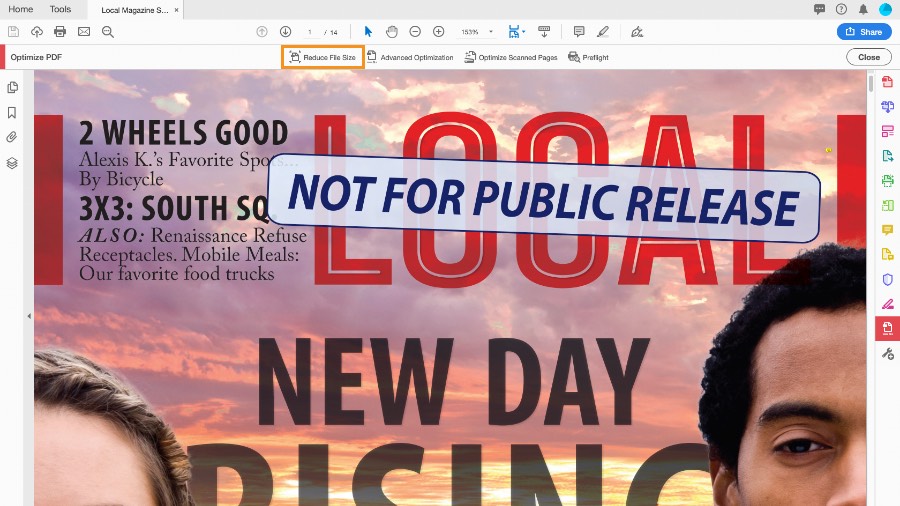 how to reduce size of pdf on acrobat