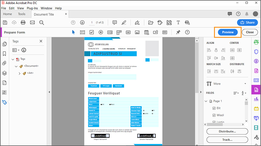 Create a digital form from any PDF