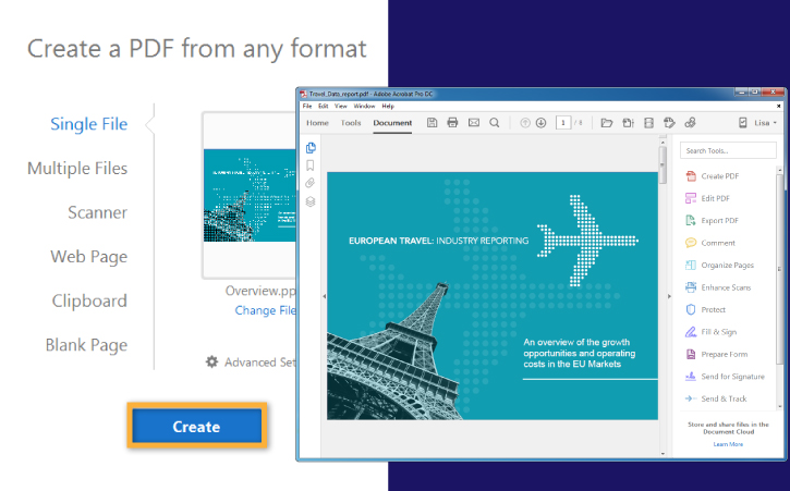 How to create pdf