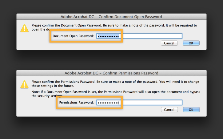 password protect adobe pdf for free on a mac