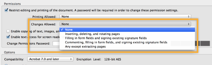 put a password on an adobe drawboard file