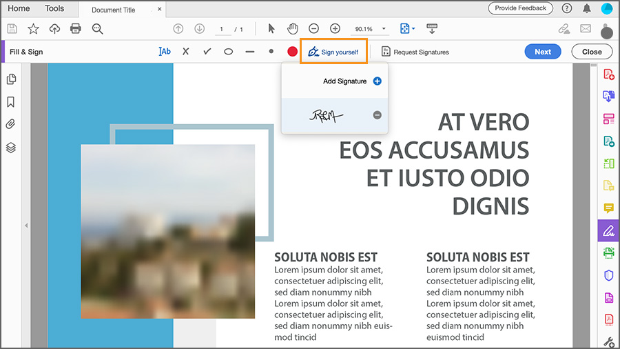 How to request an e-signature and sign online PDF documents | Adobe