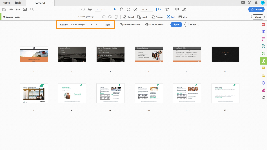 How to Split PDF by Page Ranges