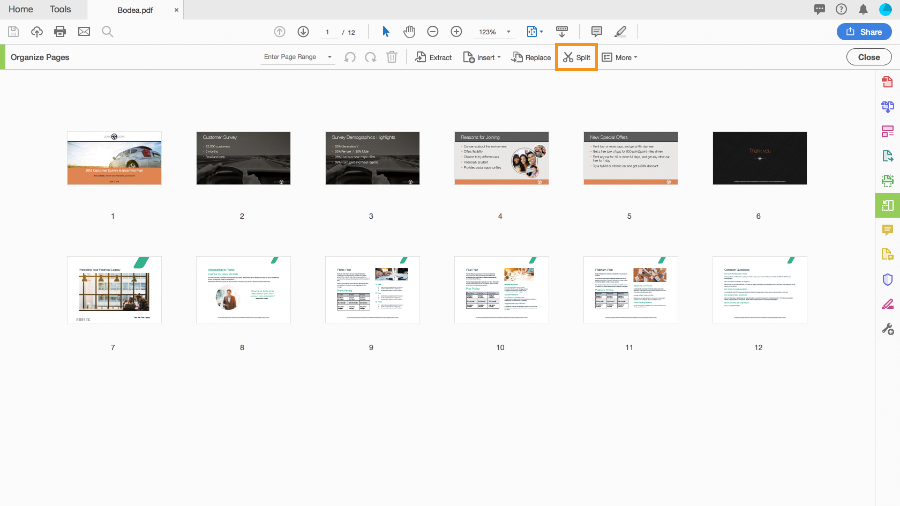 How to Split Pages in PDF