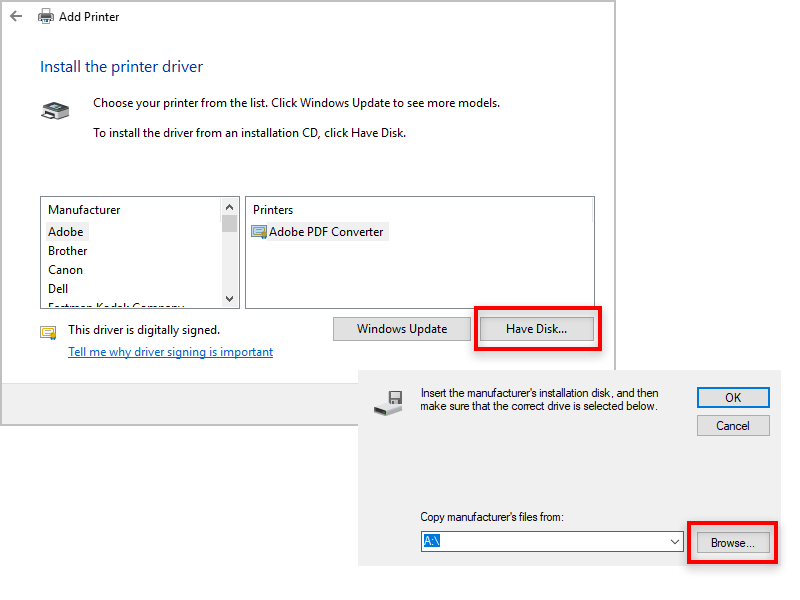 Install Printer For Adobe Reader