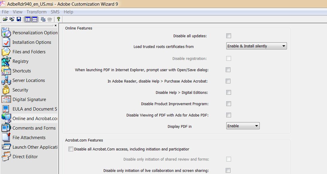 adobe acrobat 9 customization wizard download