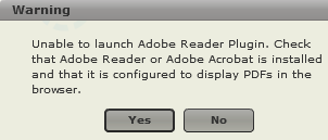 Warning message