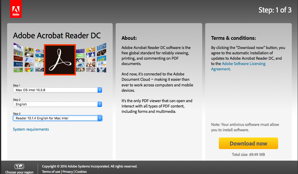 where is the free acrobat reader for mac?