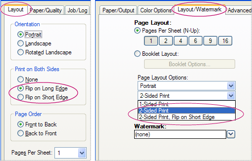 how to print two sided on mac