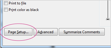 Print horizontal or vertical pages using Acrobat or Reader