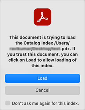 Load the associated index file Load the associated index file