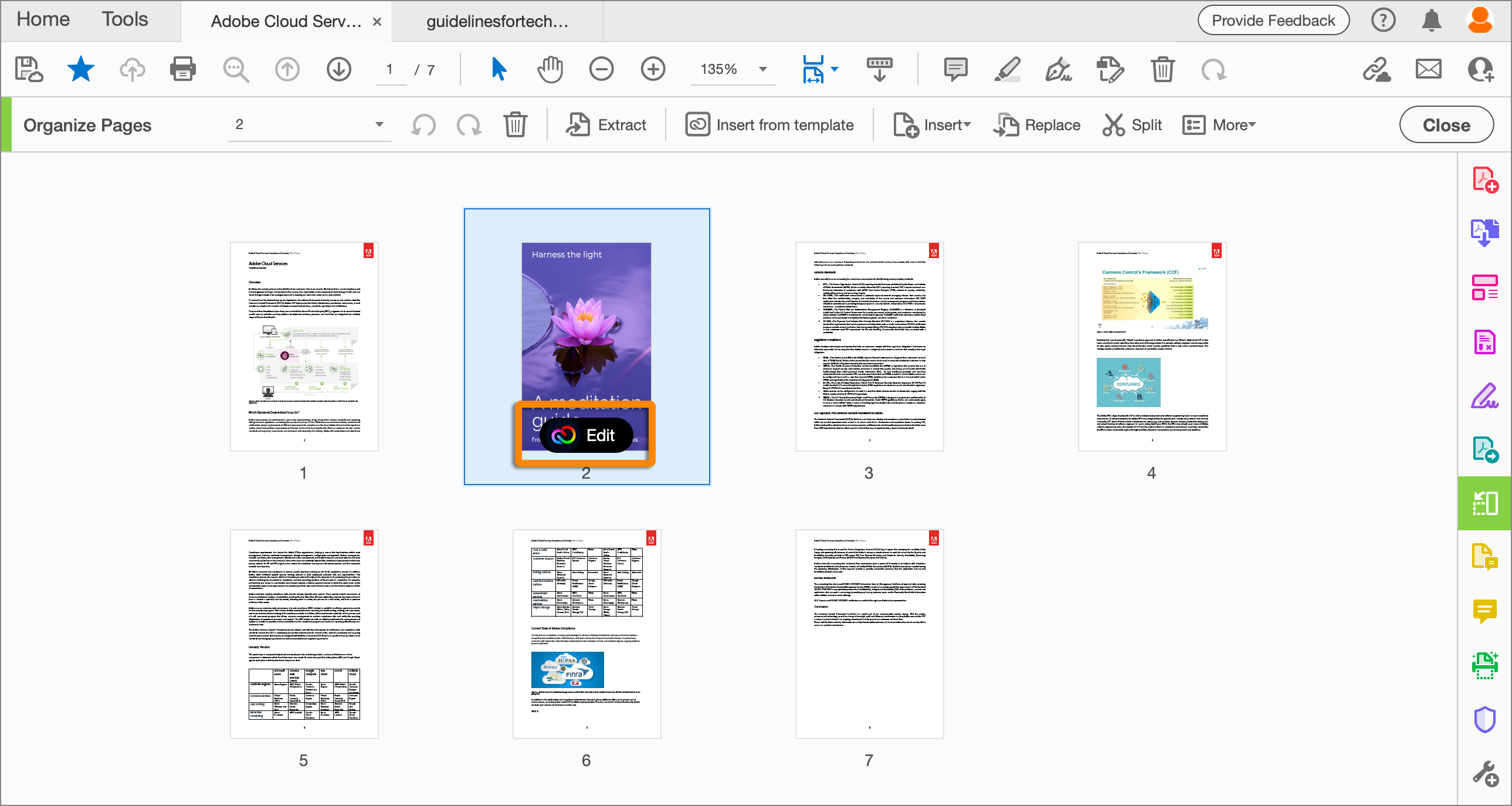 Edit the added template
