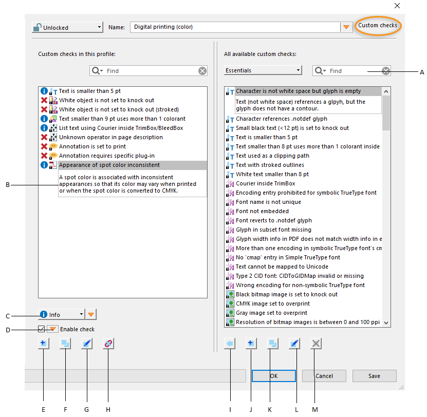 adobe preflight transparency used