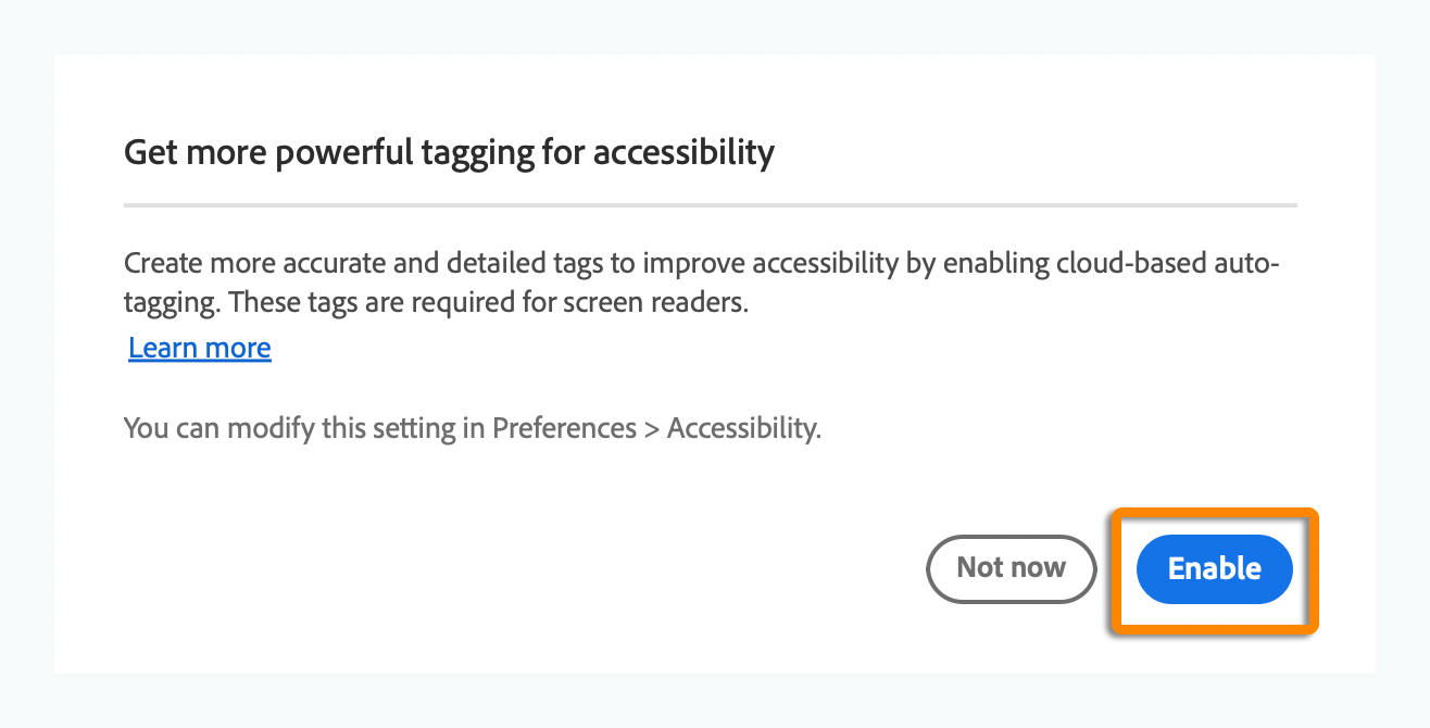 Enhance document accessibility with cloudbased autotagging.