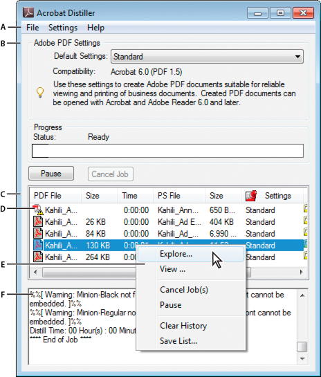 what is adobe acrobat distiller used for