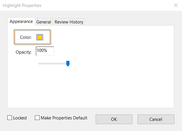 change highlight color in adobe shortcut