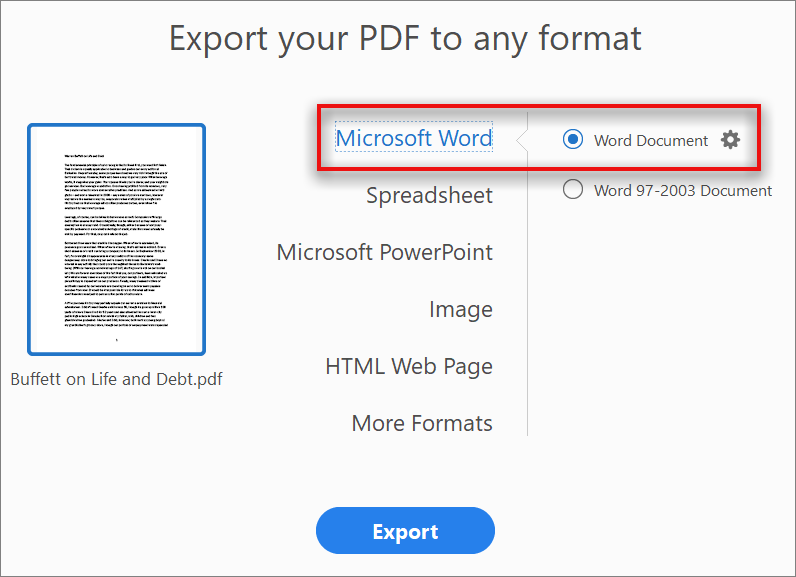 free pdf file to word converter online