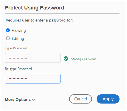 Securing Pdfs With Passwords Adobe Acrobat