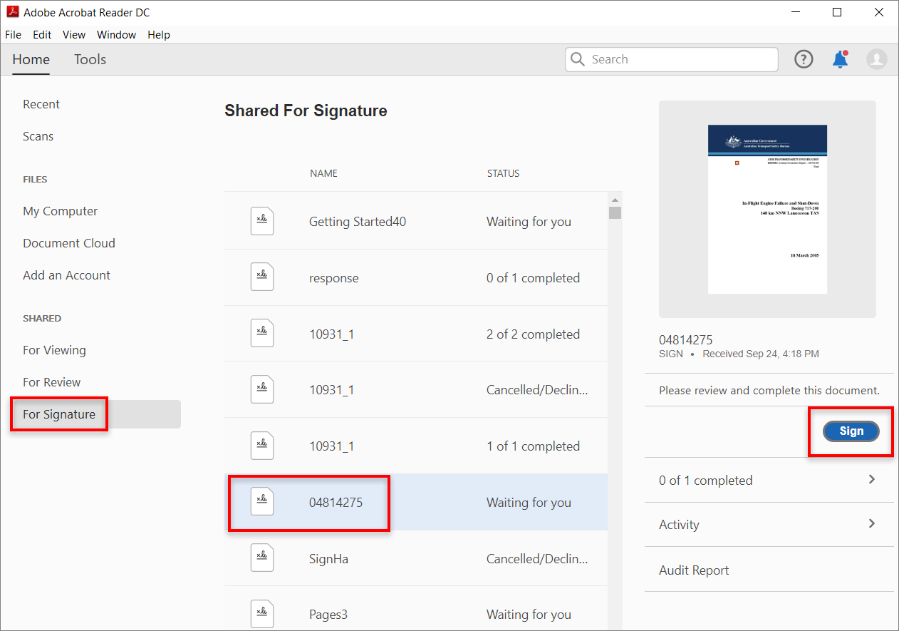 create adobe pdf signature