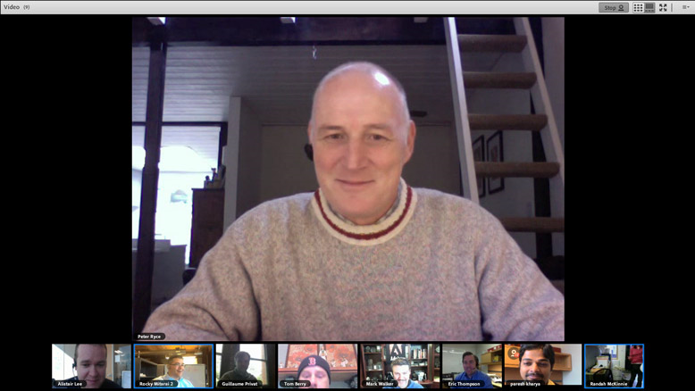 in_filmstrip_sample Filmstrip mode allows participants to focus on one active speaker.