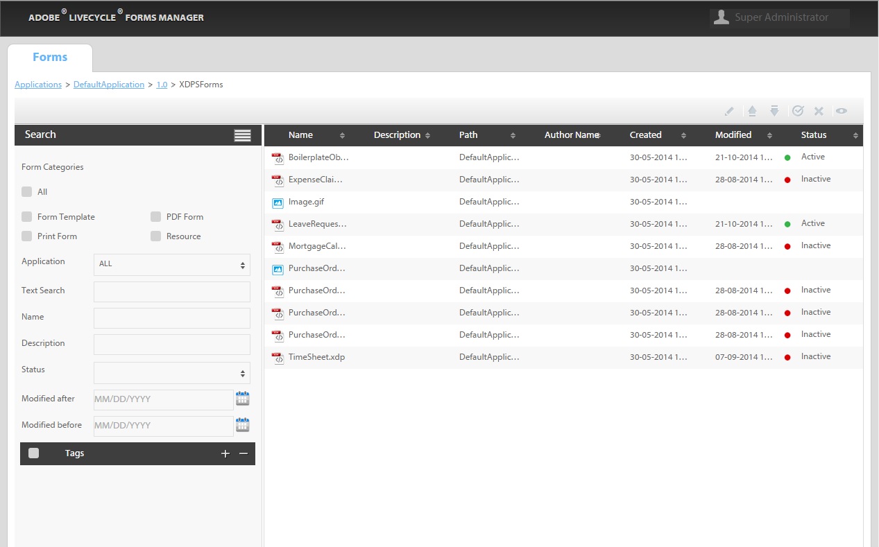 Adobe livecycle forms