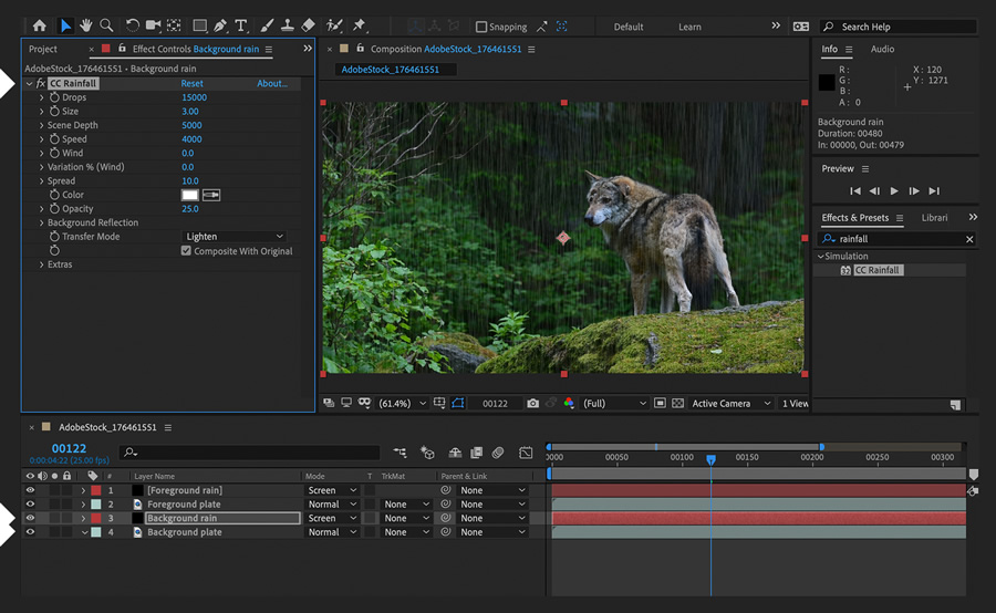 Adobe after effects video editing software