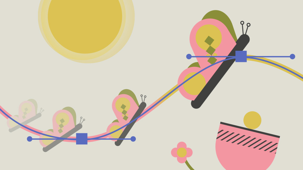 Animate an object to move along a path