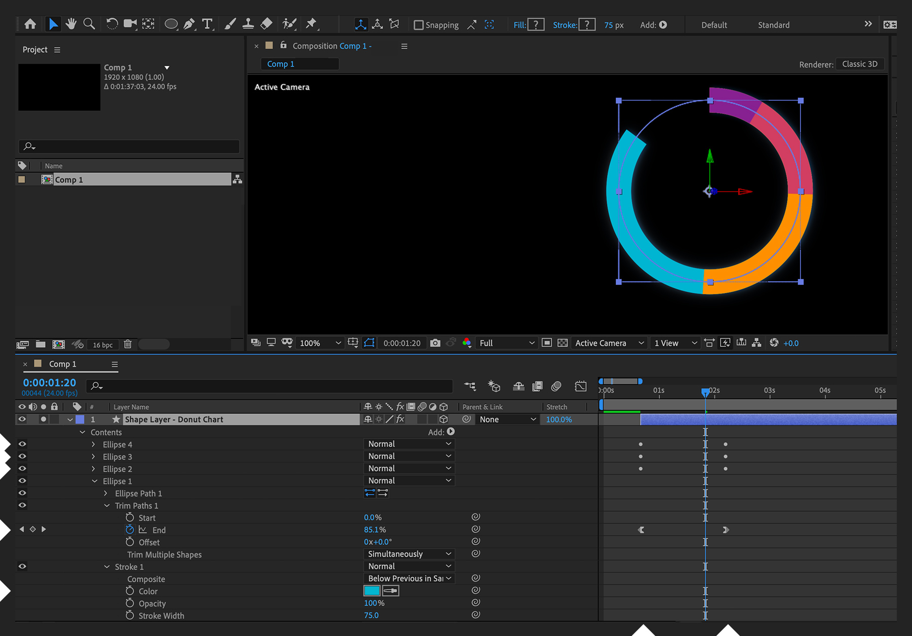 After Effects Animated Charts