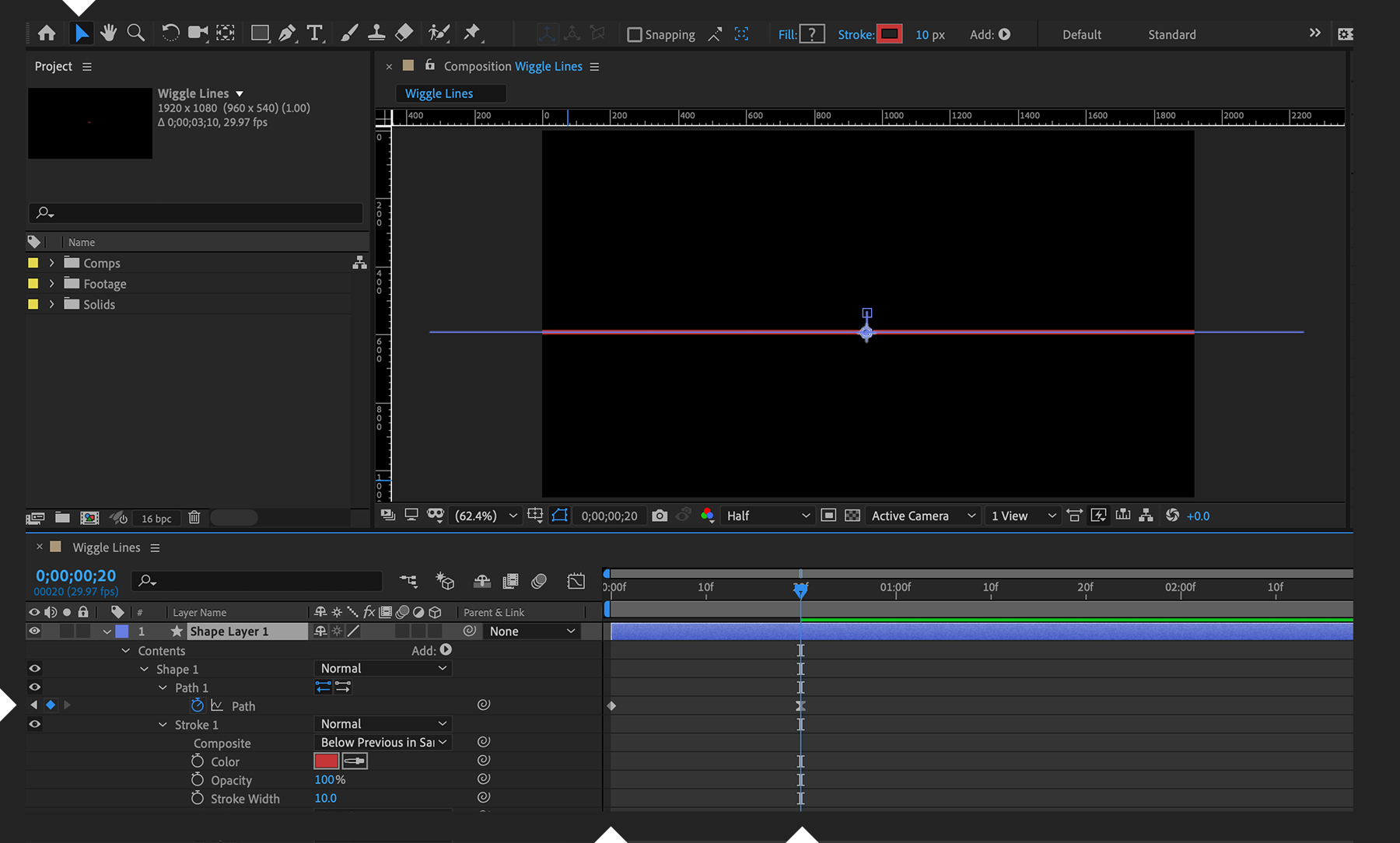 Create Wiggle Path Animation Effects Adobe After Effects Tutorials