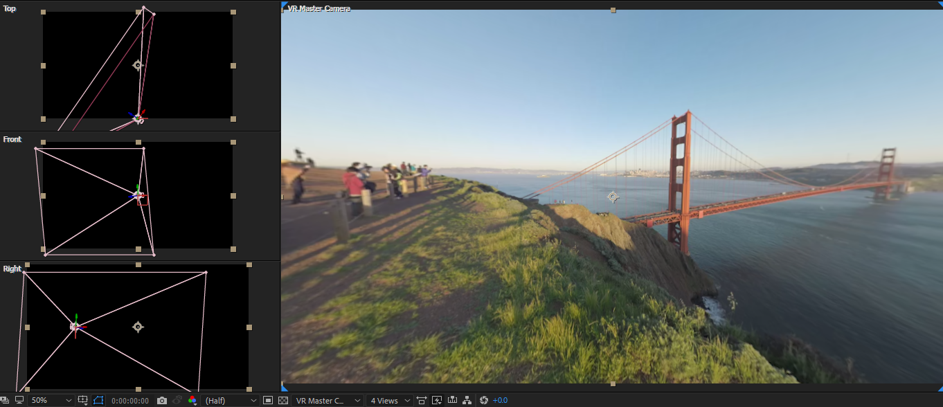 Compositing tools for VR/360 videos