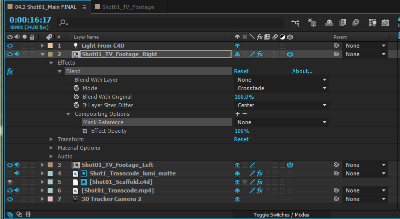 Mask reference interface