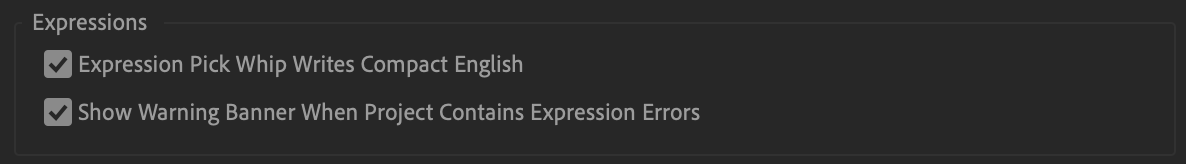 Expression errors