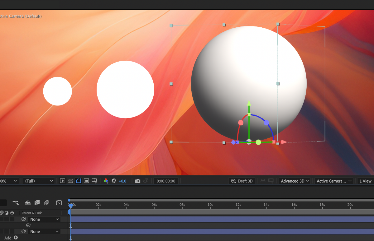 True 3D Workspace In After Effects