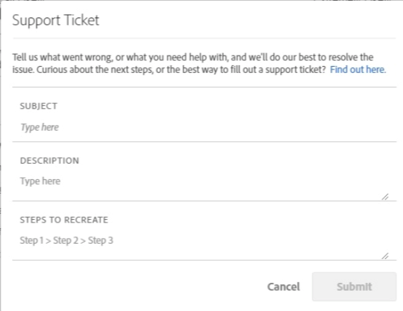 How to Submit a Support Ticket on Experience Leagu - Adobe