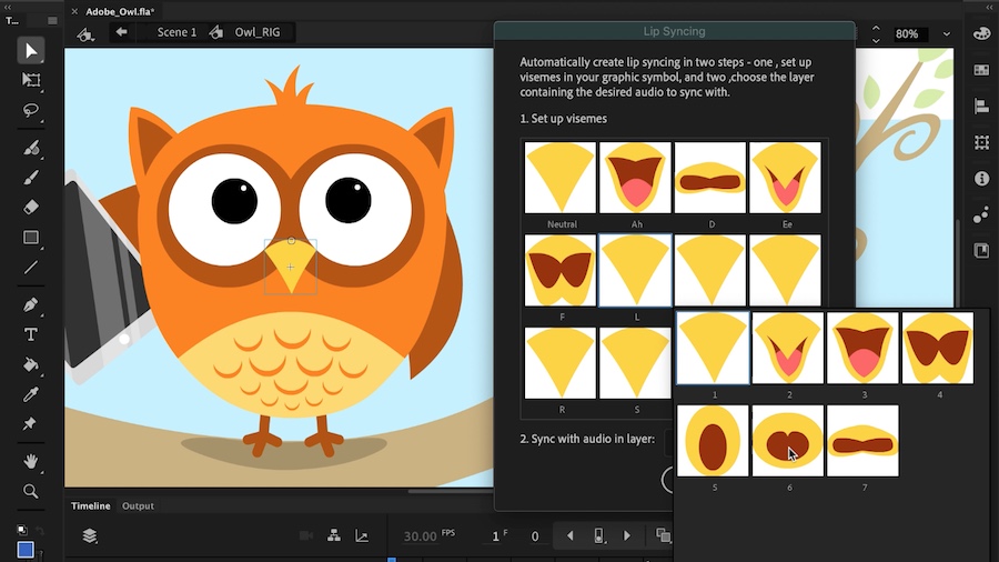adobe animate auto lip sync