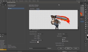 Animateからスプライトシートおよびテクスチャアトラスを書き出す Adobe Animate チュートリアル