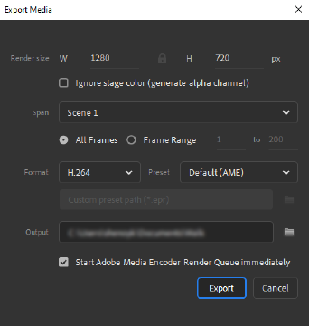 export video with transparent background media encoder