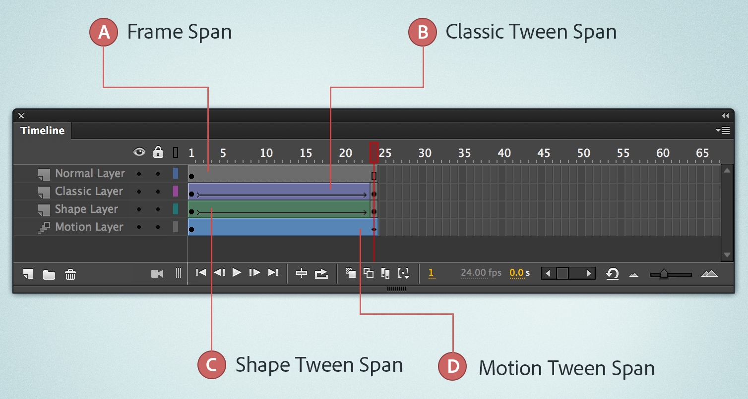 adobe animate loop frames