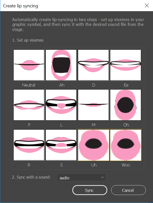 adobe animate lip sync