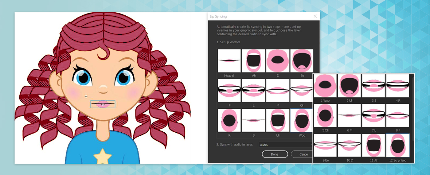 adobe animate auto lip sync