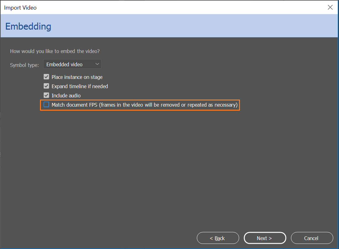 Match document FPS