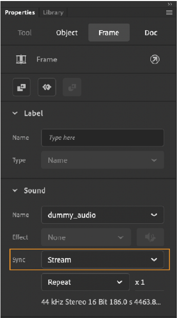 Stream audio option