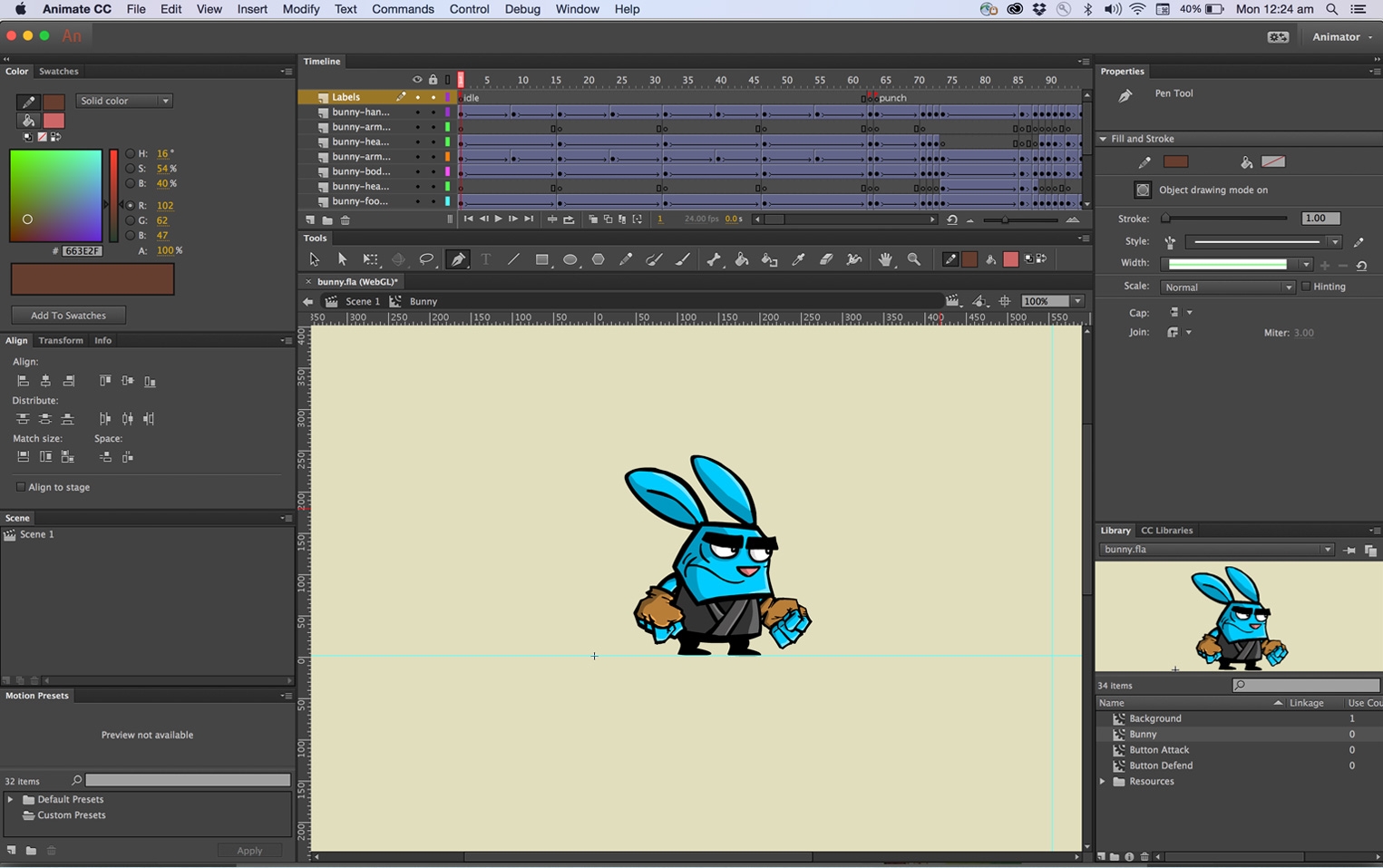 easy animation adobe animate