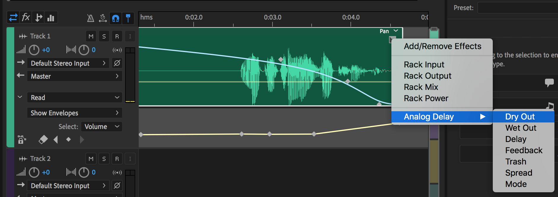 adobe audition volume leveling